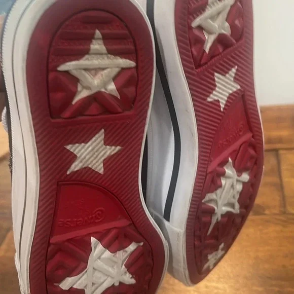 RARE Converse One Star Platform Ox sneakers 564031C black red bottom soles 5.5 - Picture 3 of 17